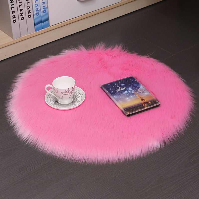 Hair Plush Carpet Floor Mats Household Floor Mats  Wool Round Bedroom Carpets