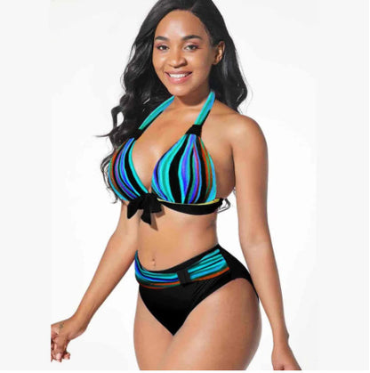 Digital Printed Swimsuit Split Bikini Swimsuit