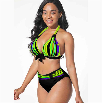 Digital Printed Swimsuit Split Bikini Swimsuit