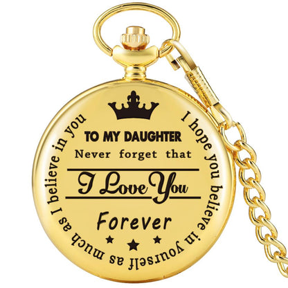 TO MY SON LOVE FOREVER Quartz Pocket Watch