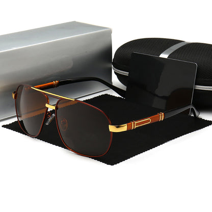 Men Sunglasses With Polarized Square Frames And Sunglasses With Sunglass