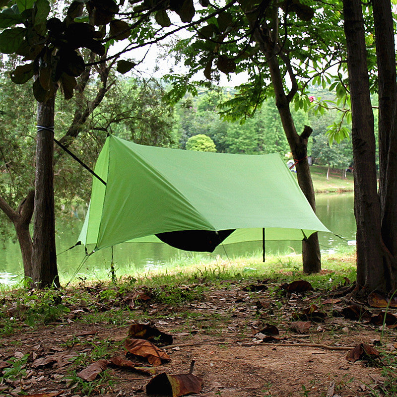 Auvent extérieur de Camping, tente sans poteaux, hamac, auvent, tapis de Camping, abri, Protection pare-soleil