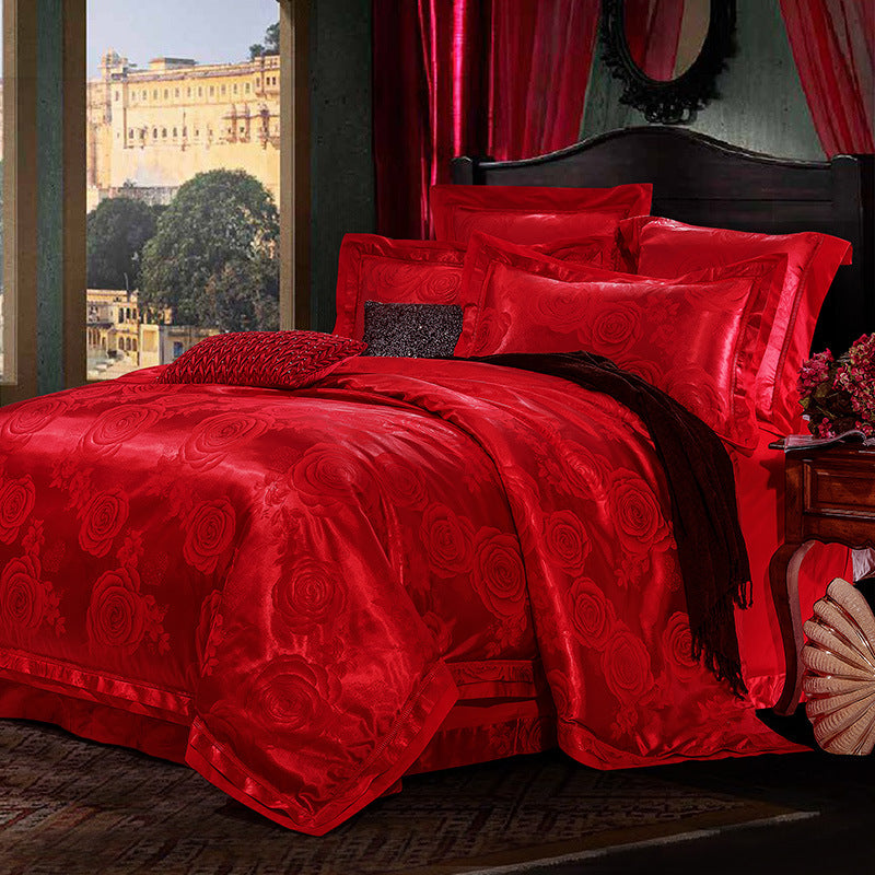 4-Piece Set Of European-Style Luxury Light Luxury Bedding