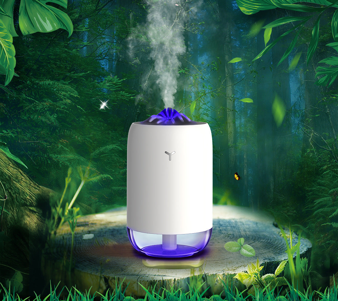 Gränsöverskridande nya magiska flamma Humidifier Hem Bil Atomizer Mini Aroma Diffuser Desktop Moisturizer Anpassad LOGO