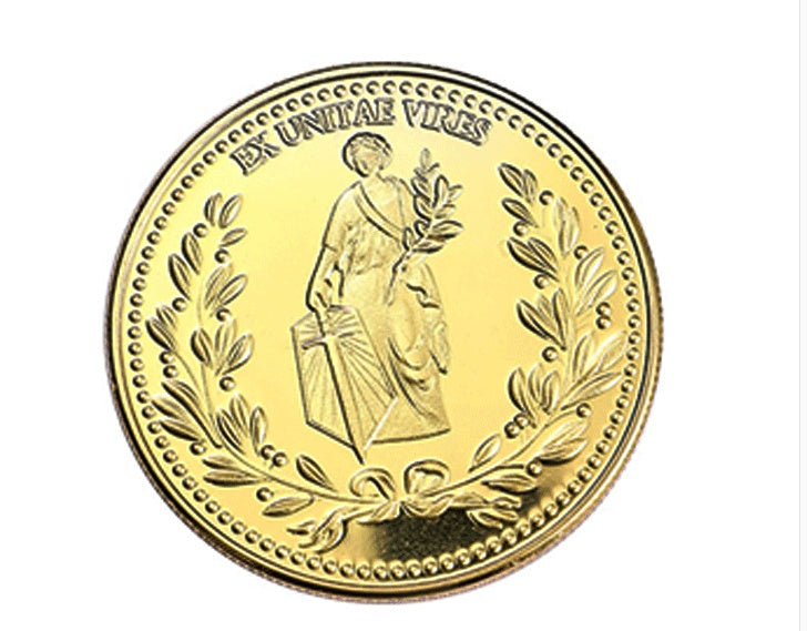 Plating Gold Coin Keanu Reeves Collectible Coin Surroundings