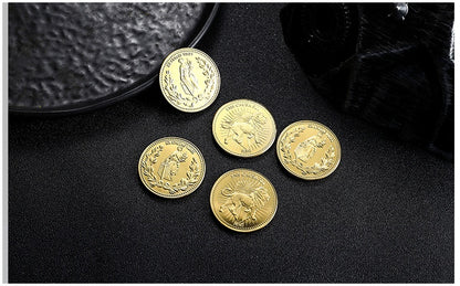 Plating Gold Coin Keanu Reeves Collectible Coin Surroundings