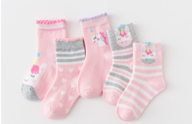 Chaussettes pour enfants, chaussettes tube pour bébé, chaussettes pour étudiants de loisirs