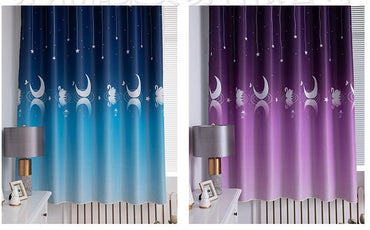 Simple And Modern Rural Home Bedroom Shading Printed Curtain Fabric