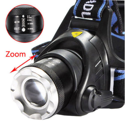 Adjust Telescopic Fishing Strong Light Zoom Headlight Outdoor Fishing Headlight