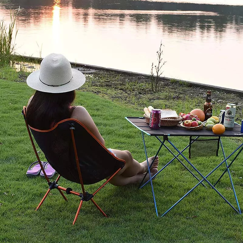 Chaise pliante ultralégère de voyage, chaise de Camping en plein air à charge élevée, Portable, plage, randonnée, pique-nique, siège d'outils de pêche