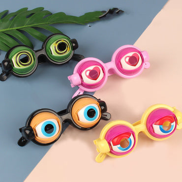 Crazy Eyes Glasses Toy Supplies Kids Party Favor Funny Pranks Glasses