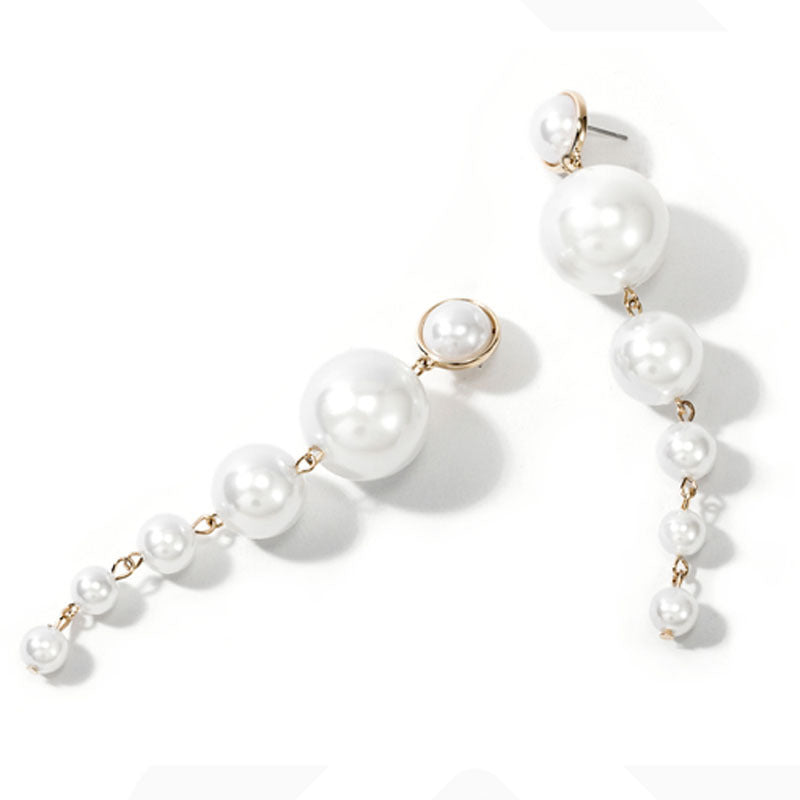 Exaggerated Big Earrings, Pearl Flowers, Ladies Temperament Earrings