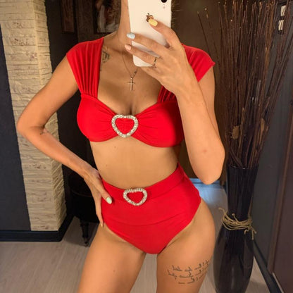 New Sexy High Waist Bikini Womens Two-Piece Swimsuit