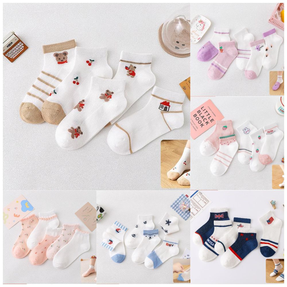 Children's Socks Spring And Summer Short Socks