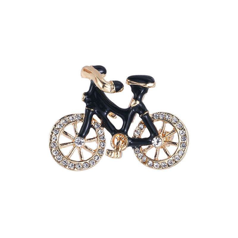 Creative Bicycle Brooch Collar Pin Brooch Dripping Oil