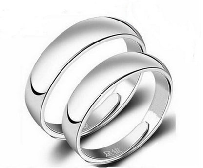 Glossy Ring Simple Men's Silver Ring