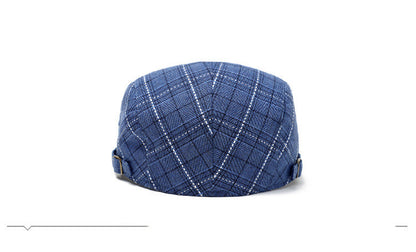 Peaked Cap Forward Cap Plaid Baseball Cap Visor Beret Sun Hat