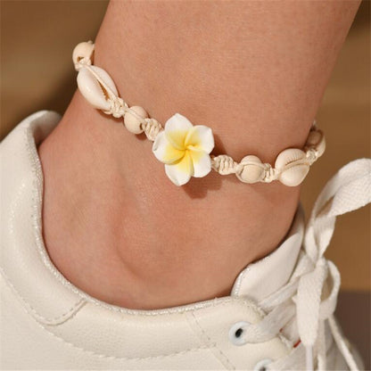 Beach Barfot armband ankel SeaShell anklet för kvinnor fot smycker