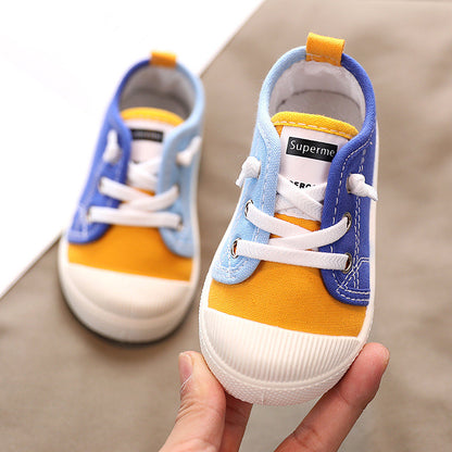 Chaussures d'intérieur de maternelle, chaussures en tissu pour bébés, chaussures en toile pour enfants