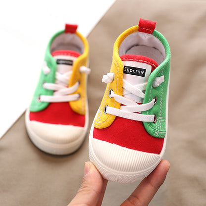 Kindergarten Indoor Shoes Baby Cloth Shoes Children Canvas Shoes