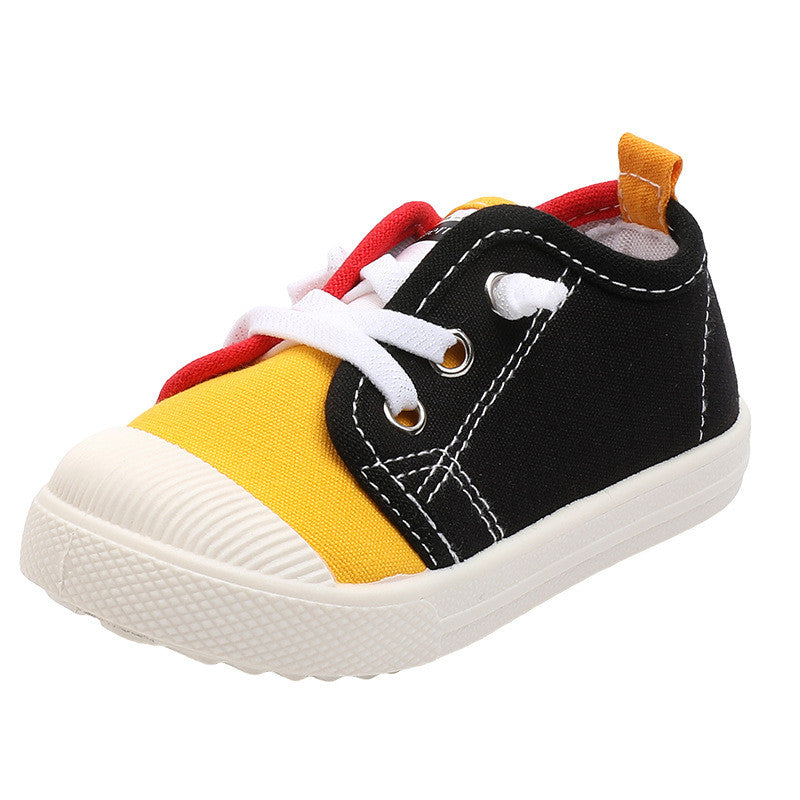 Chaussures d'intérieur de maternelle, chaussures en tissu pour bébés, chaussures en toile pour enfants