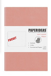 Carnet de notes en cuir souple aA6, petit bloc-notes Portable avec numéro de Page vierge, livre de poche