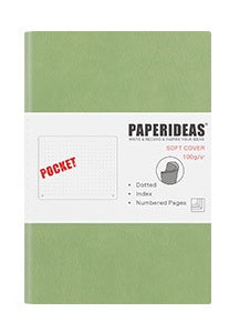 Carnet de notes en cuir souple aA6, petit bloc-notes Portable avec numéro de Page vierge, livre de poche