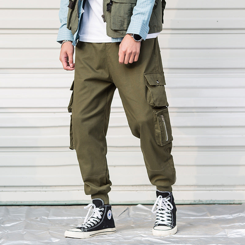 Casual Cargo Pant Men Harajuku Pencil Pants Many Pockets