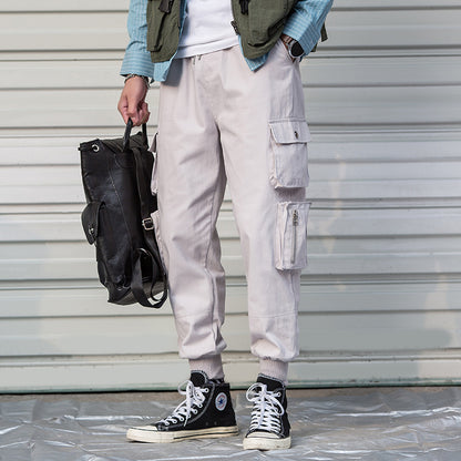 Casual Cargo Pant Men Harajuku Pencil Pants Many Pockets