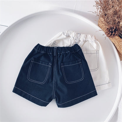 Children'S Clothing Spring And Summer Boys And Girls Jeans New Hot Pants Children'S Casual Five-Point Pants Baby Pants