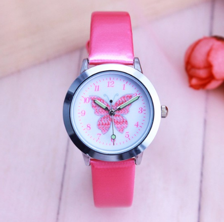 Montres pour enfants montre à Quartz pour écolières filles montre à Quartz mignon coloré cadran papillon montre étanche 