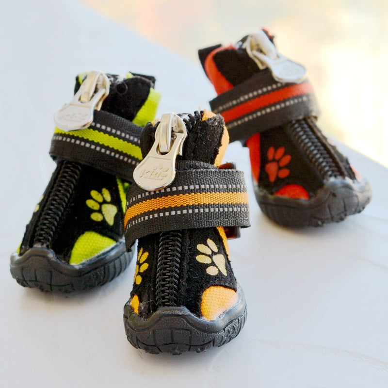 Dog Paw Print Suede Windproof Non-slip Soft-soled Shoes