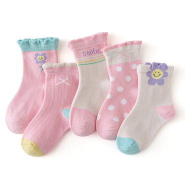 Girls' Socks, Autumn And Winter Cotton Socks