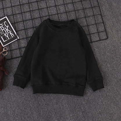 Sweater Boys Spring And Autumn Pure Cotton Children's Bottoming Shirt girls Fashion Tops Big Kids Pullovers