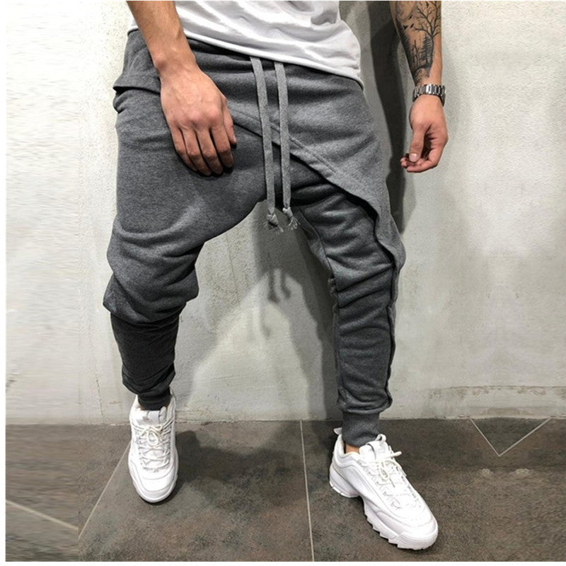 Pantalon de jogging Pantalon de jogging Hip Hop Slim Pantalon de sport décontracté avec cordon de serrage pour hommes