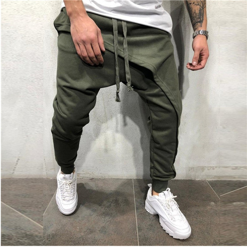 Pantalon de jogging Pantalon de jogging Hip Hop Slim Pantalon de sport décontracté avec cordon de serrage pour hommes