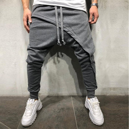 Pantalon de jogging Pantalon de jogging Hip Hop Slim Pantalon de sport décontracté avec cordon de serrage pour hommes