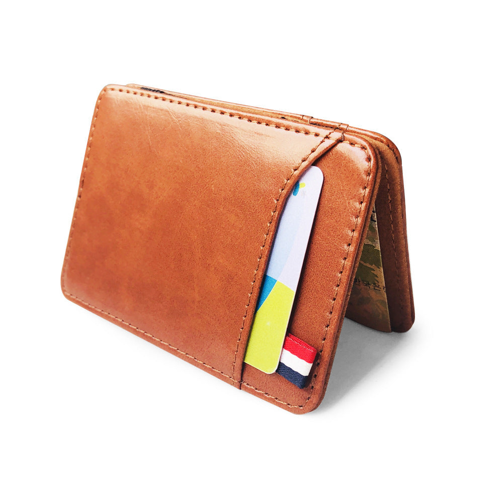 PU Leather Magic Bag Men's New Wallet Retro Wallet Foreign Trade Wallet