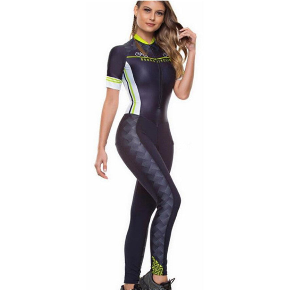 Female Dunas Cycling Suit Jumpsuit Trousers And Short Sleeves Monkey Little Cyclist Bike Clothing Womens Gel Cycling Set On Sale