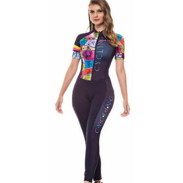 Femme Dunas combinaison de cyclisme combinaison pantalon et manches courtes singe petit cycliste vêtements de vélo femmes Gel cyclisme ensemble en vente