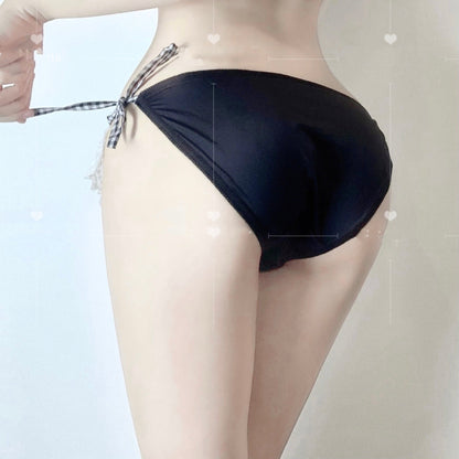 Japanese Soft Girl Ice Silk Panties Women Retro Style