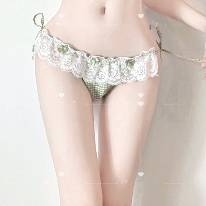 Japanese Soft Girl Ice Silk Panties Women Retro Style