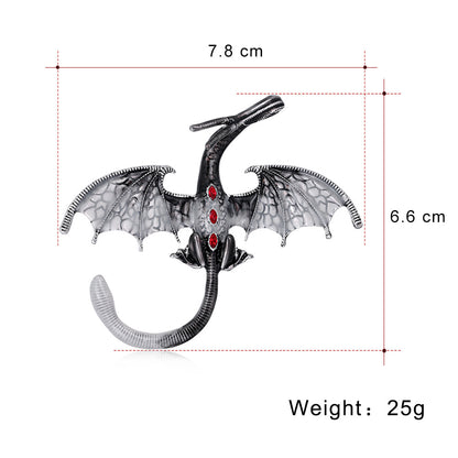 Personaliserad Cartoon Dragon Broche All-Match legering Broche Broche All-Matt