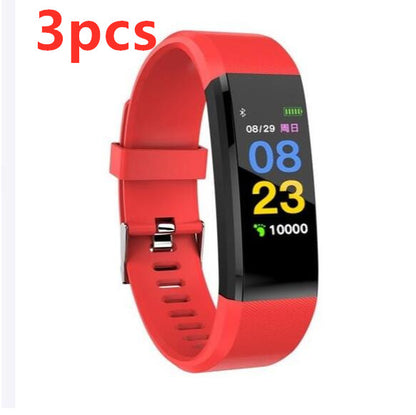 Bracelet intelligent avec Bracelet Bluetooth moniteur de fréquence cardiaque montre activité Fitness Tracker