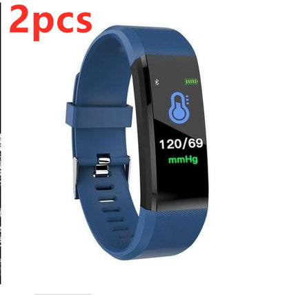 Smart armband med Bluetooth-armband Pulsmätare Klocka Activity Fitness Tracker