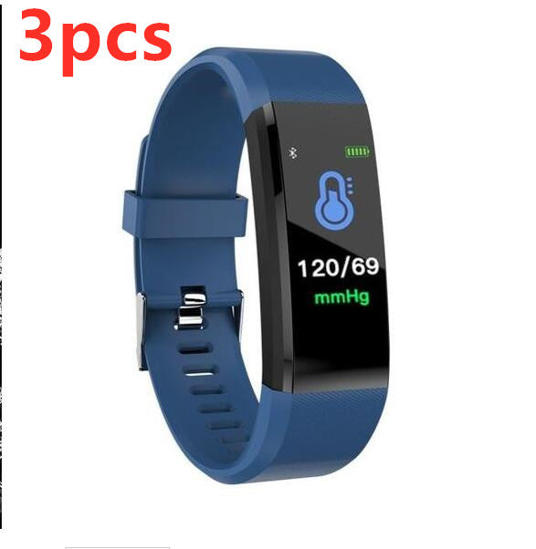 Smart armband med Bluetooth-armband Pulsmätare Klocka Activity Fitness Tracker