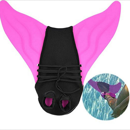 Mermaid Swimsuit Fins Black Fins For Adults And Children