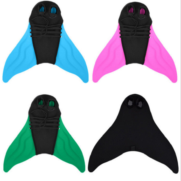 Mermaid Swimsuit Fins Black Fins For Adults And Children