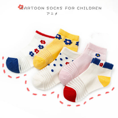 Mesh Boneless Suture Cartoon Boys And Girls Socks Thin Baby Socks