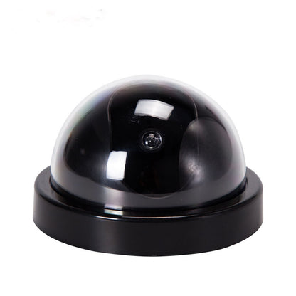 Svart plast Smart inomhus utomhus Dummy Home Dome Fake CCTV säkerhet Kamera med blinkande Röd LED Ljus.